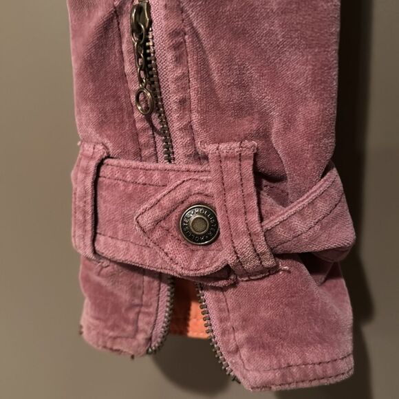 Hollister Dusty Rose Velvet Jacket Stretch Size Large - Picture 4 of 10